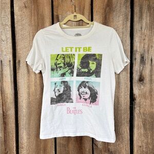 The Beatles‎ Let It Be Graphic Band Tee Size M